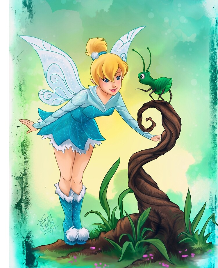 Tinkerbell Blue Fairy Ipad Case Skin By Clefchan Redbubble