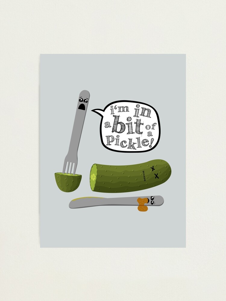 Alternate view of Don't play with dead pickles Photographic Print