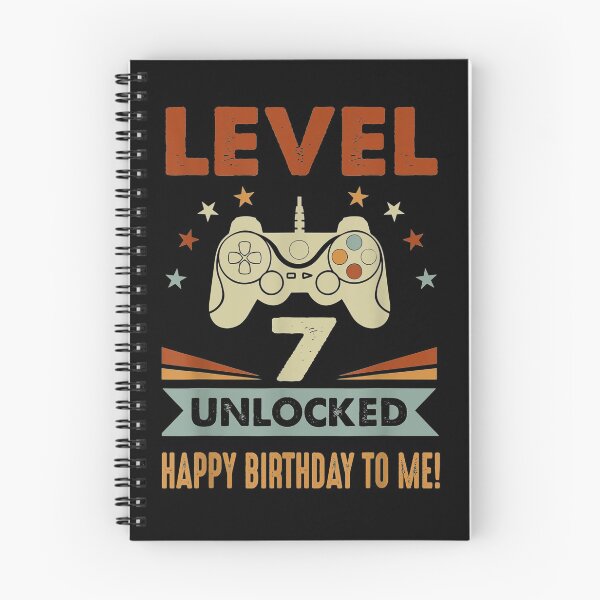 Item preview, 7th Birthday Shirt Level 7 Unlocked Happy Birthday To Me designed and sold by patriciaa12.