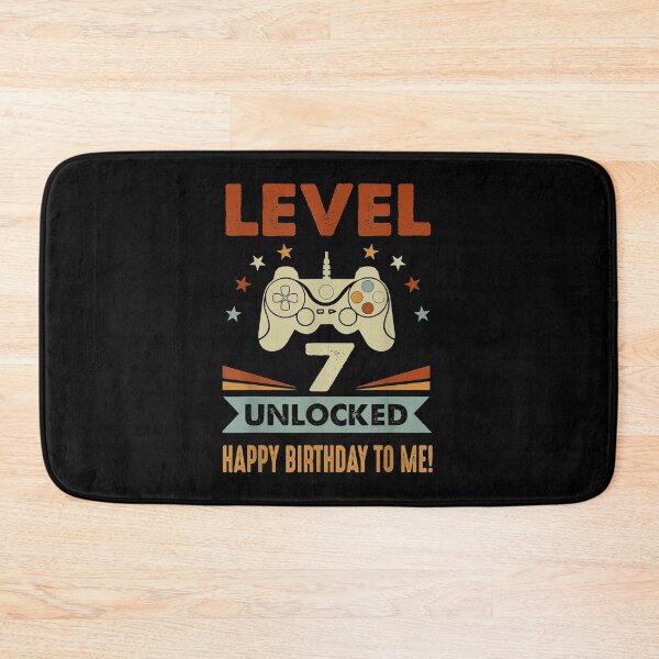 Item preview, 7th Birthday Shirt Level 7 Unlocked Happy Birthday To Me designed and sold by patriciaa12.