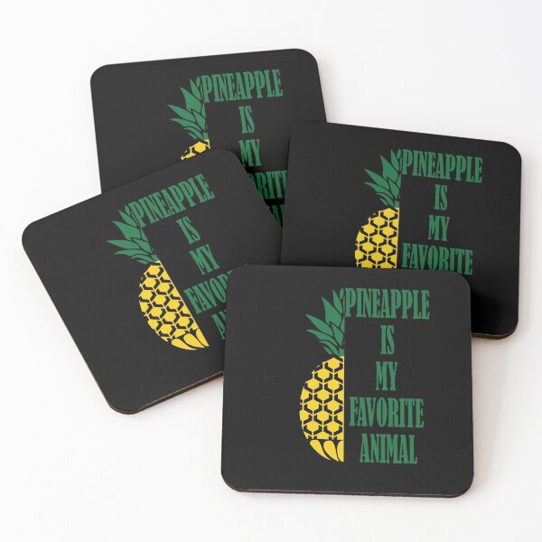 Item preview, Pineapple is My Favorite Animal Funny Design designed and sold by Hema Thilakaratne.