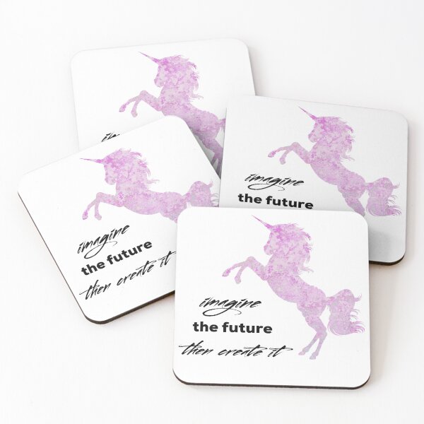 Item preview, Imagine Your Dream Future, Then Create It Pink Unicorn designed and sold by UncleStuScience.
