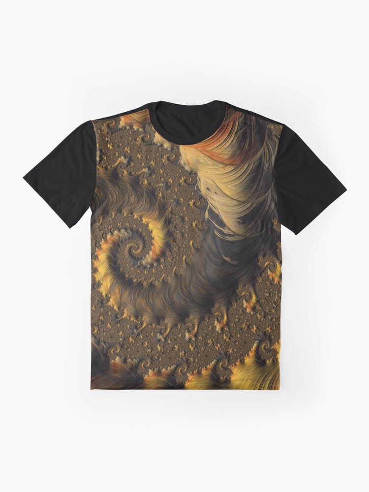 Alternate view of Feathered Fractals Graphic T-Shirt