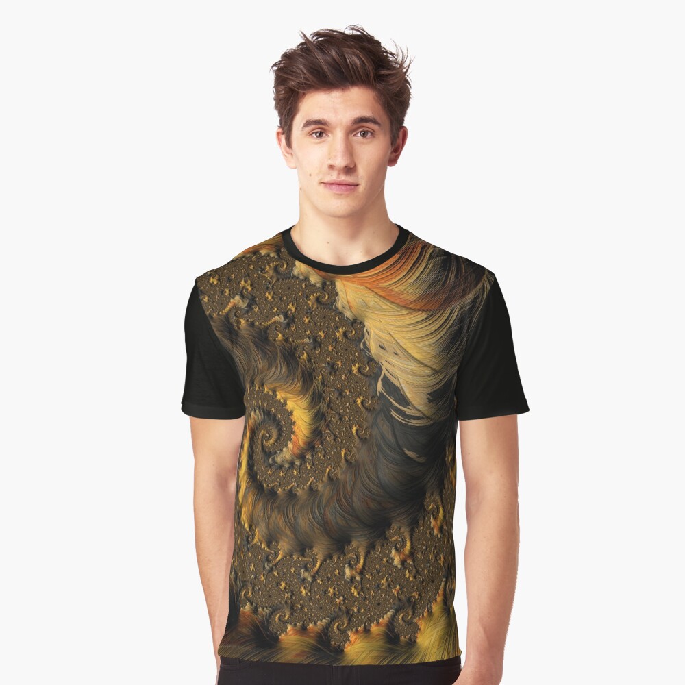 Feathered Fractals Graphic T-Shirt