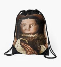 Antique Dolls Drawstring Bag
