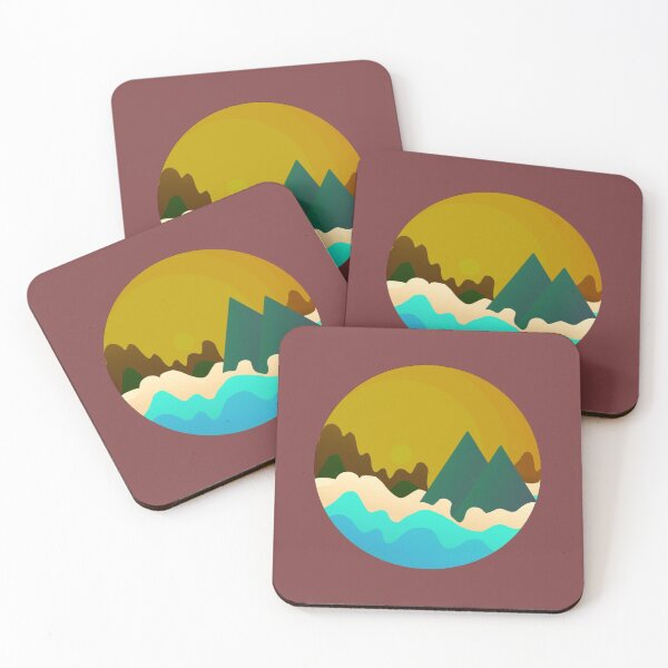 Item preview, Geometric mountain art designed and sold by karimaK-71.
