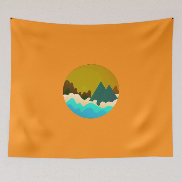 Item preview, Geometric mountain art designed and sold by karimaK-71.