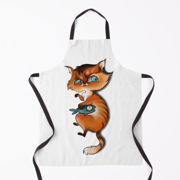 Item preview, Suspicious cat and fish pattern designed and sold by TWOmieArt.