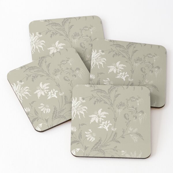 Item preview, Vintage Ornamental Florals in Beige designed and sold by meggydesigns.