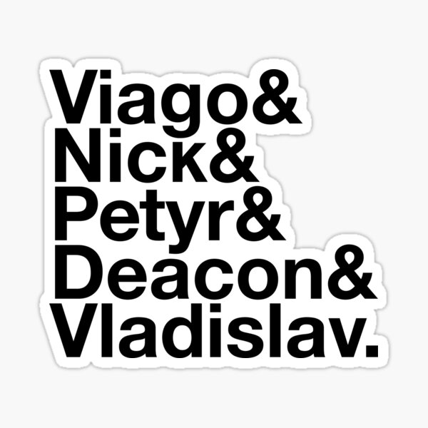 What We Do in the Shadows (Black) Sticker