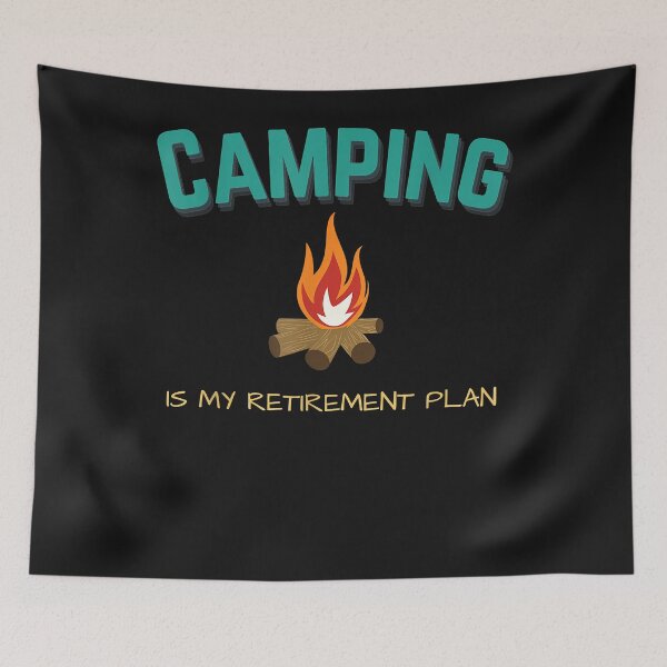 Item preview, Camping is my retirement plan - Camper gift designed and sold by begin-again.