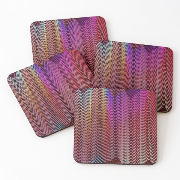 Item preview, Abstract Graphics Wave Lines in Color Gradient designed and sold by skapastudios.