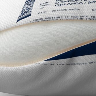 Alternate view of Boarding Pass 5748x5748 MSB Throw Pillow