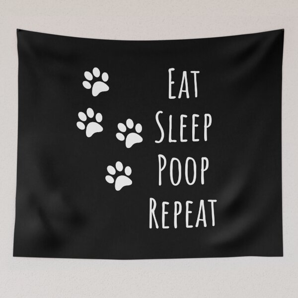 Item preview, eat sleep poop repeat | dog lover gift | dog T-shirt and more designed and sold by DeltaWhiskey-.
