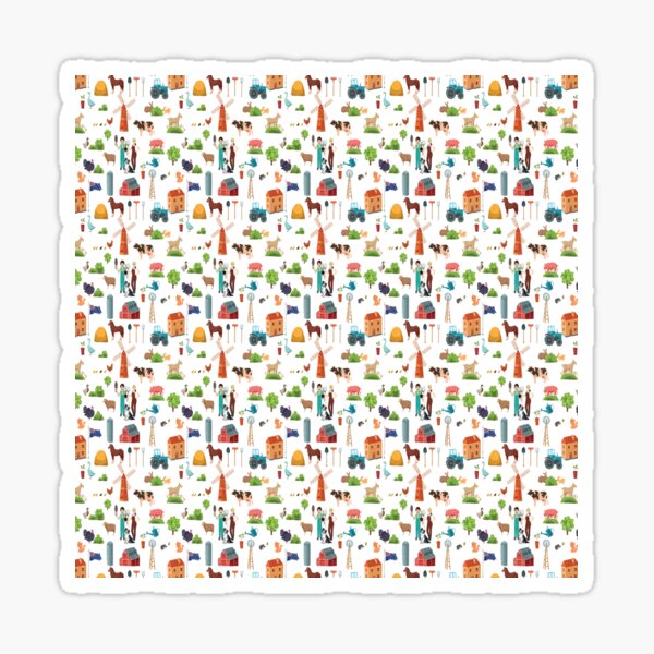 Item preview, The Farm - Pattern designed and sold by Pekapeka of NZ.
