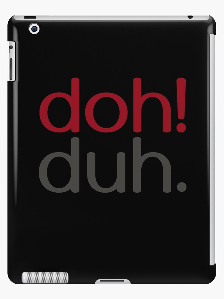 Thumbnail 1 of 2, iPad Case & Skin, doh! duh. designed and sold by dohduh.