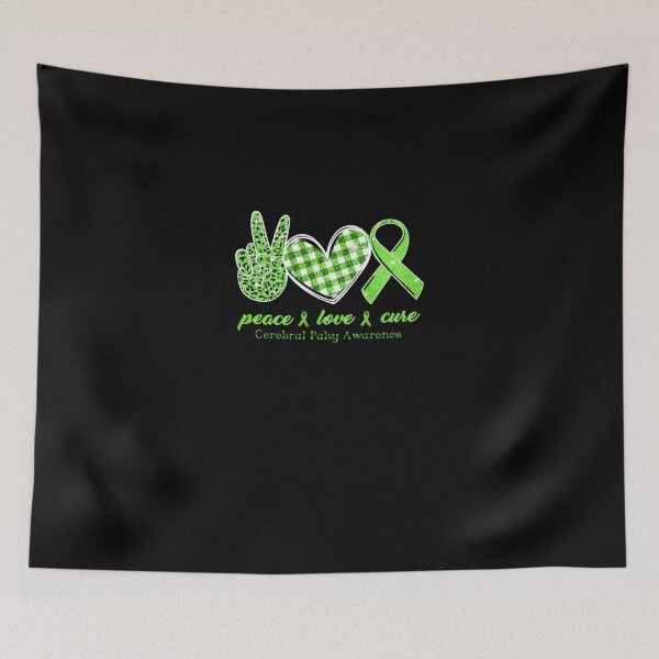 Item preview, Peace-love-cure-Cerebral Palsy Awareness designed and sold by Dietererger.