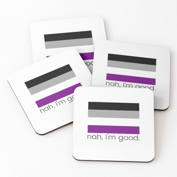 Item preview, Nah, Im Good. Asexual Pride designed and sold by Subtle Pride Shop.