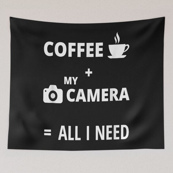 Item preview, All I Need Is Coffee And My Camera Photography Funny designed and sold by begin-again.