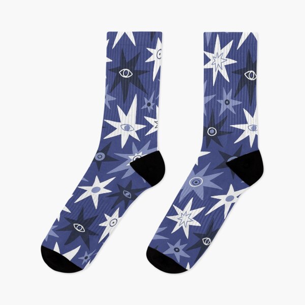 Item preview, Stars and eyes. Space pattern design designed and sold by Alenka Karabanova.