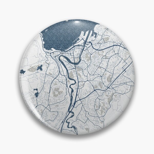 Item preview, Trondheim City Map of Norway - Coastal designed and sold by deMAP.