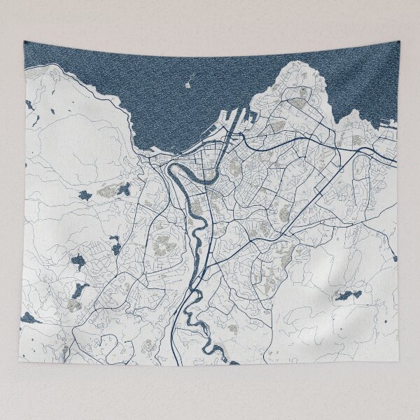 Item preview, Trondheim City Map of Norway - Coastal designed and sold by deMAP.
