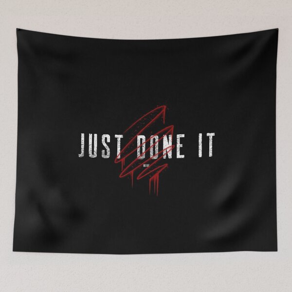 Item preview, JUST DONE IT, GRAFFITI RED ► BODYBUILDING // WORKOUT // MOTIVATIONAL designed and sold by MORE-THE-BRAND.