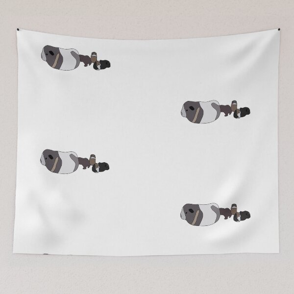 Item preview, Baby guinea pig following mum designed and sold by Libby A.