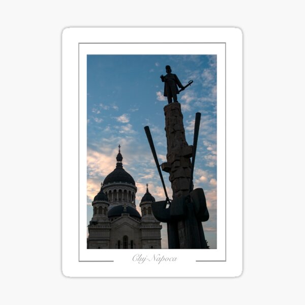 Item preview, Cluj Napoca Romania  Statue of Avram Iancu.  designed and sold by Richard Wareham.
