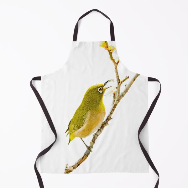 Item preview, Japan, plum, cape white-eyed bird, bird, spring bird body is mostly green, head is brown-green and yellow-brown, with dark brown spots and dark green designed and sold by zenger2021.