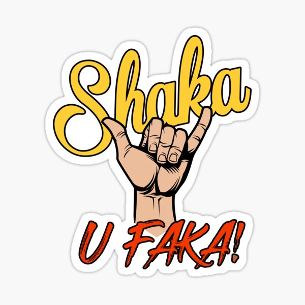 Shaka Boobs Titties Hawaiian Islands Decal Sticker