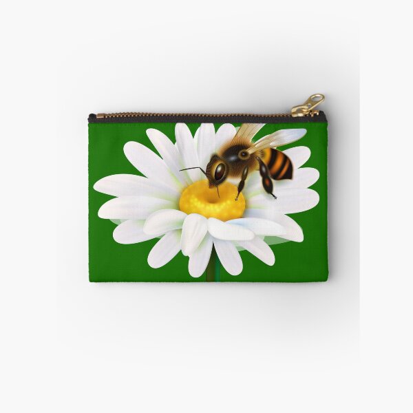Item preview, beeline on white flower designed and sold by sbrstore.