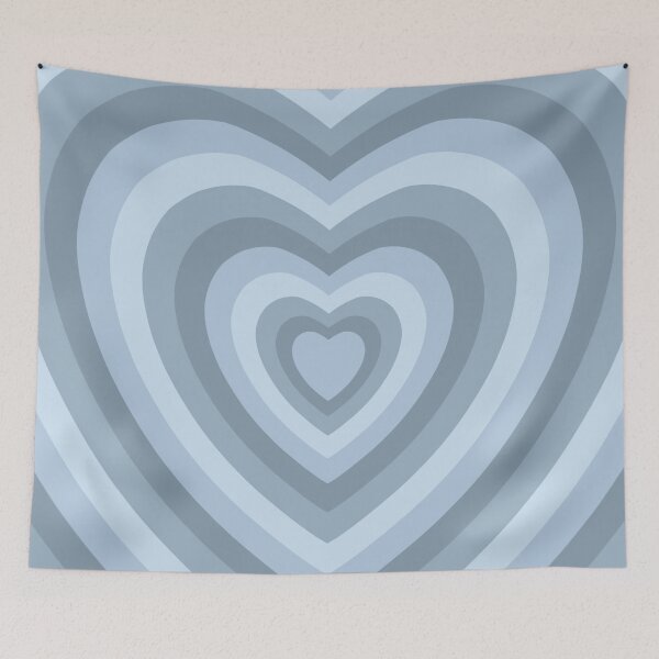 Item preview, Aesthetic blue rainbow hearts designed and sold by Pastel-PaletteD.