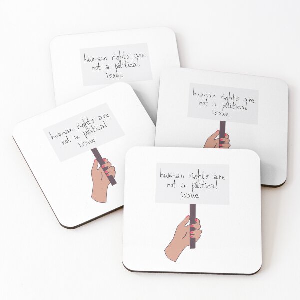 Item preview, Human rights are not a political issue - quote about equality and feminism  designed and sold by KIKAIA  The Label.
