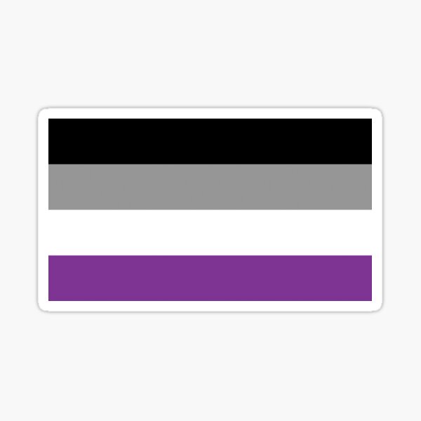 Asexual Pride Flag Sticker For Sale By Asexuality Redbubble 