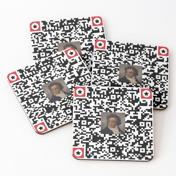 Item preview, Beethoven QR code designed and sold by Musicianst0re.