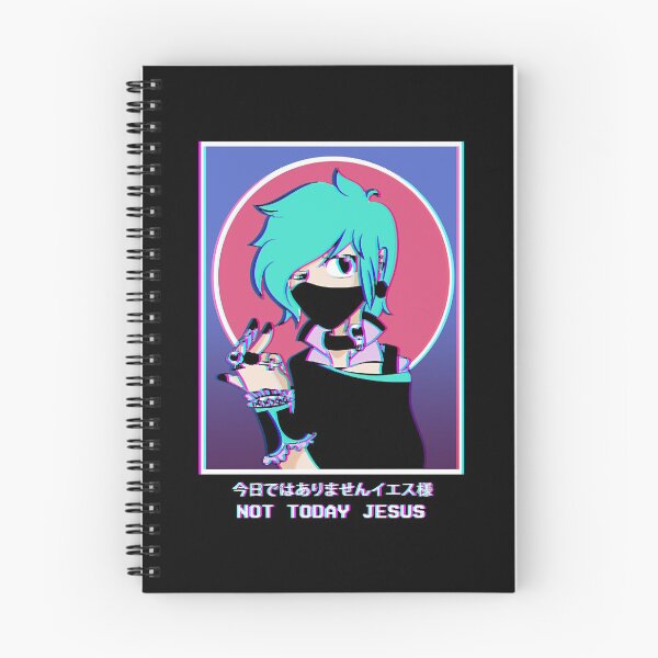 Item preview, Not Today Jesus Goth Anime Girl Vaporwave Grunge  designed and sold by BrightlyBlacker.