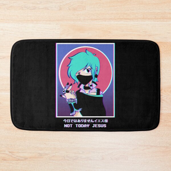 Item preview, Not Today Jesus Goth Anime Girl Vaporwave Grunge  designed and sold by BrightlyBlacker.