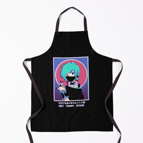Item preview, Not Today Jesus Goth Anime Girl Vaporwave Grunge designed and sold by BrightlyBlacker.