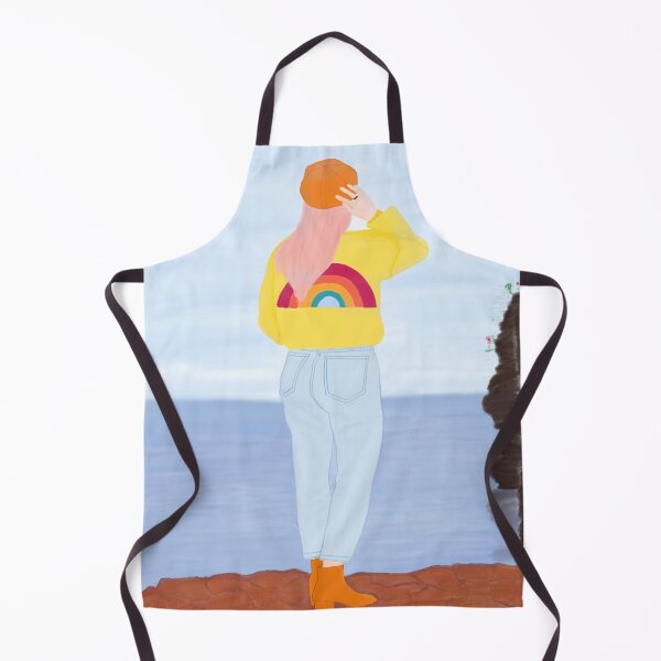Item preview, Girl looking out to sea designed and sold by bellesvibes.