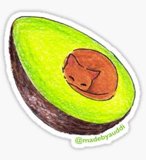 Avocato - Cat Sticker Sticker