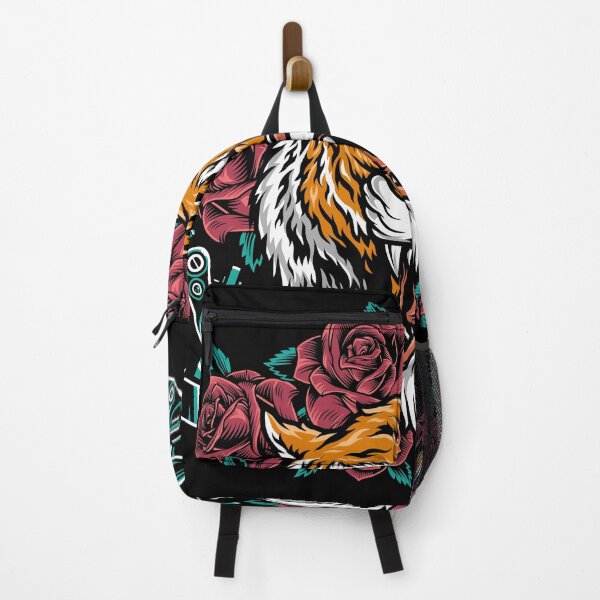 Item preview, Artistic Floral Tiger Head Portrait - unique design designed and sold by Froyd Wess.