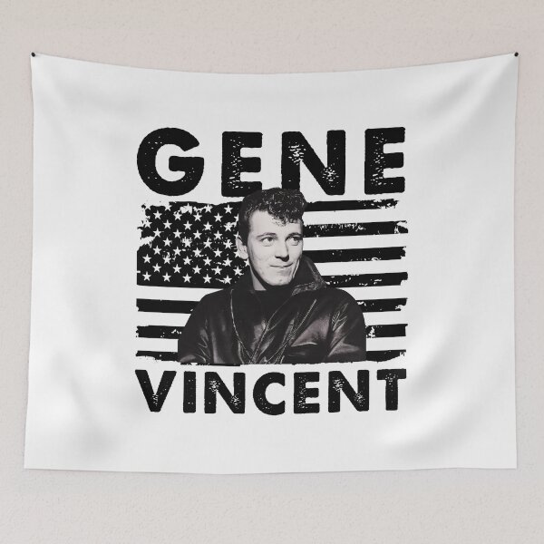 Item preview, Retro American Flag Gene Vincents Music Gift designed and sold by RudolfBodnar.