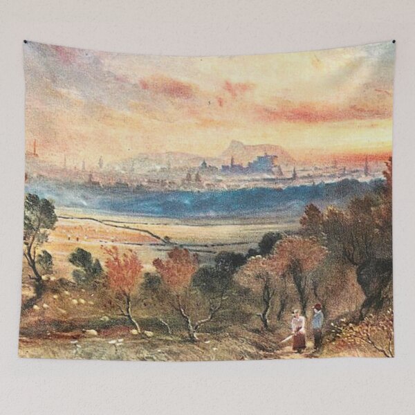 Item preview, Vintage Illustration of Edinburgh from Corstorphine Hill designed and sold by yourscotland.