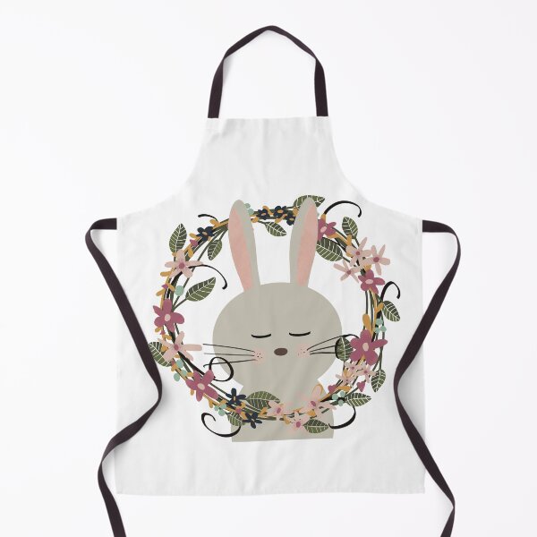 Item preview, Cute bunny in a floral wreath designed and sold by SJAPhoto.