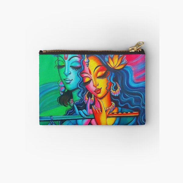 Item preview, Krishna and Radha playing flute painting designed and sold by banothsonu.