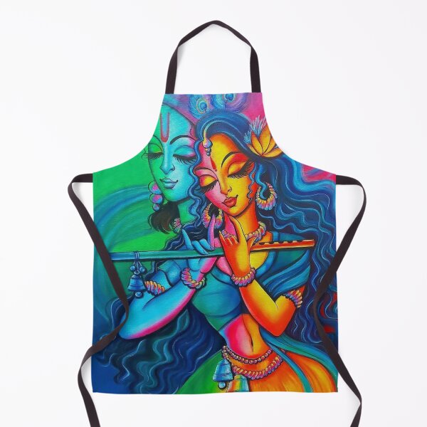 Item preview, Krishna and Radha playing flute painting designed and sold by banothsonu.