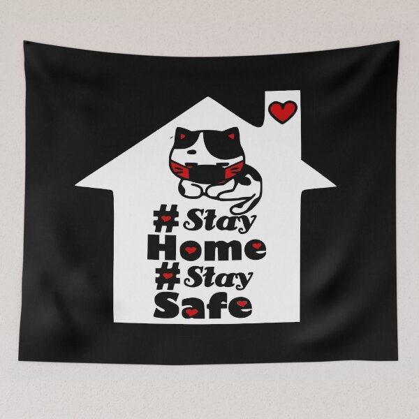 Item preview, ❤️#Stay Home Stay Safe Motivational Covid-19 Quote designed and sold by Fantabulous.