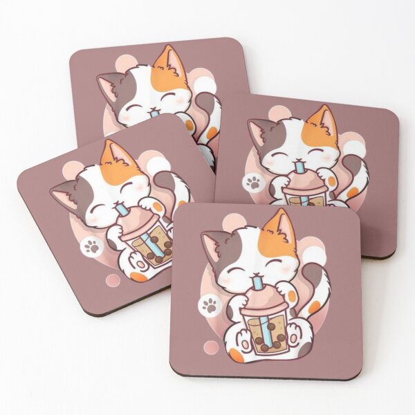 Item preview, Cat Boba Tea Bubble Tea anime shirt designed and sold by chanat3659.