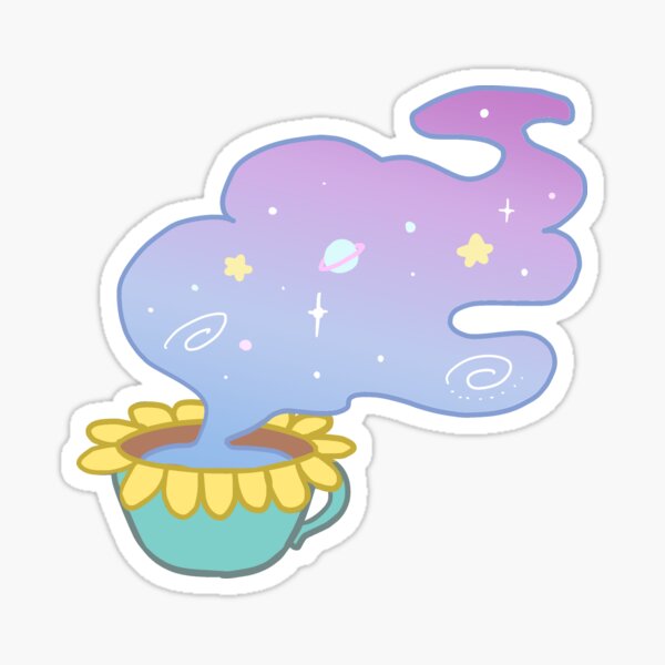 Universe in Coffee cup Sticker